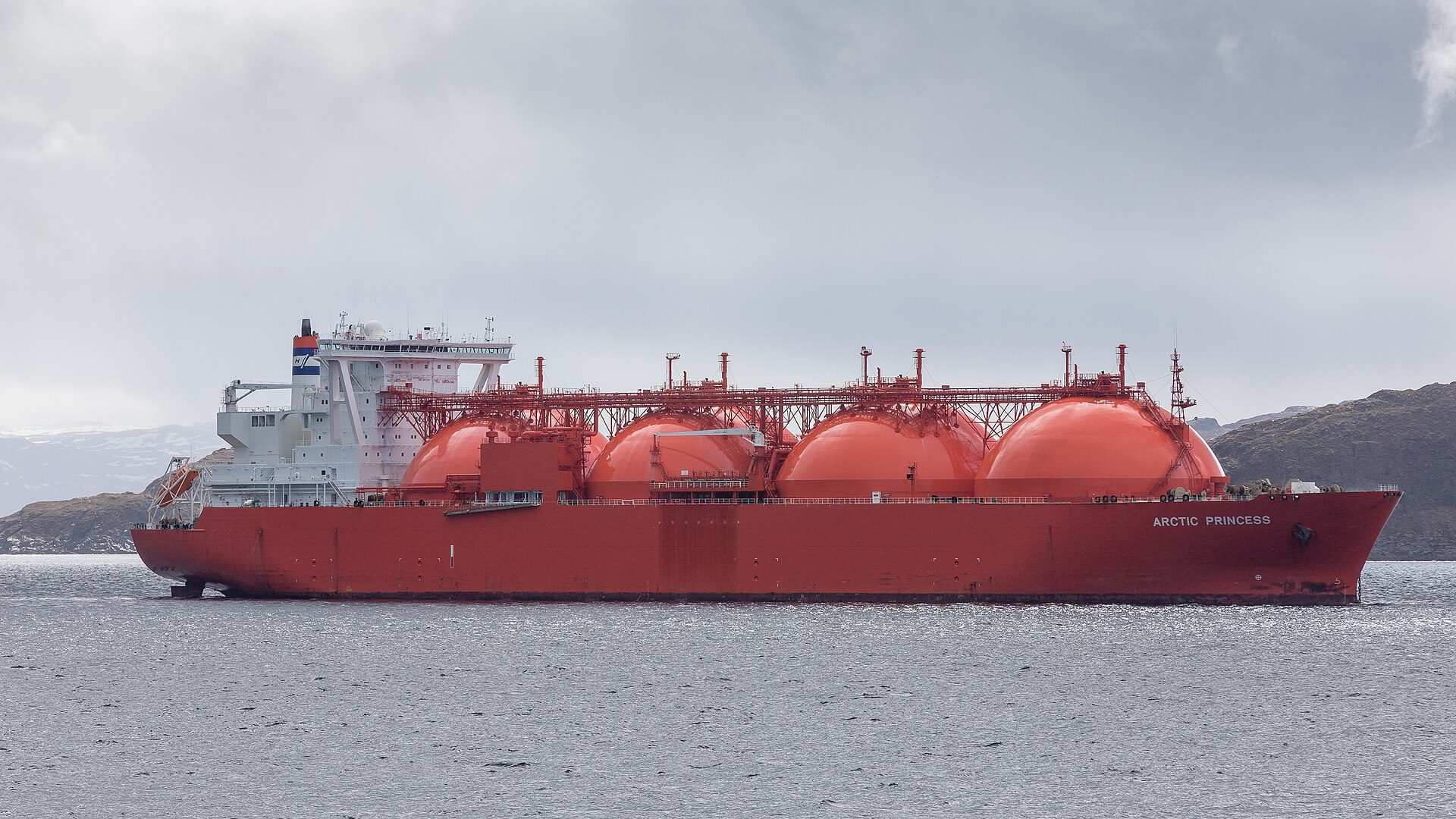 LNG carrier Arctic Princess under way